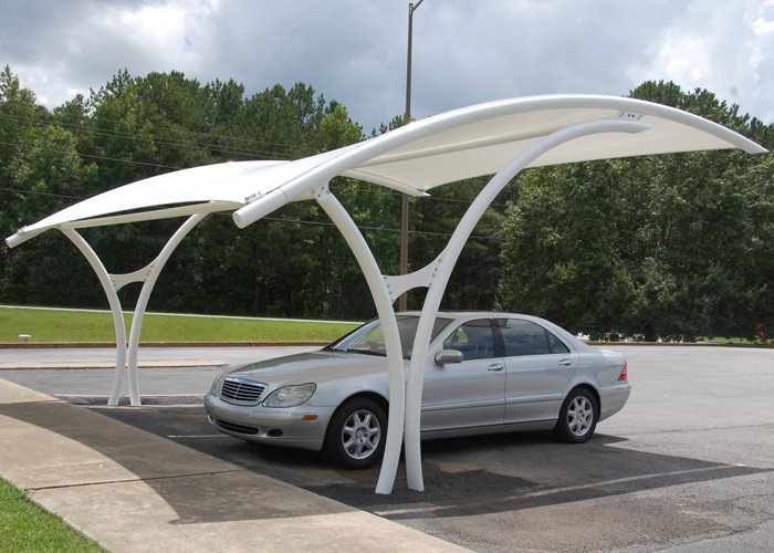 All types of car parking sheds - PVC | Nylon mesh 
