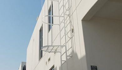 Heavy-duty galvanized steel Access Ladders for industrial roofs